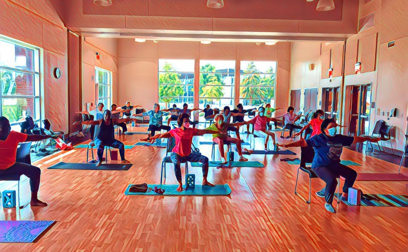 Chair Yoga Fitness with Gail P-B. Nederland & Beaumont Texas